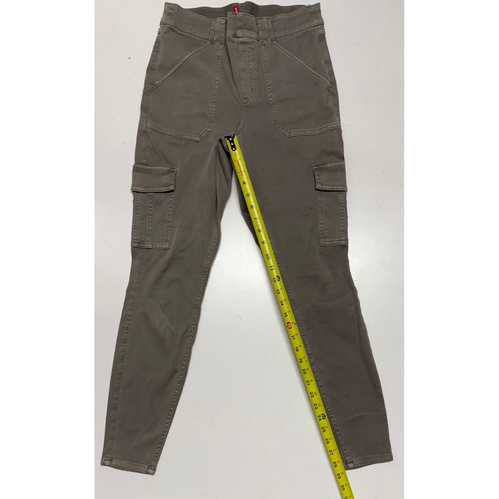 Spanx‎ Olive Green Cargo Pants Size L Casual Career Utility Stretch Womens